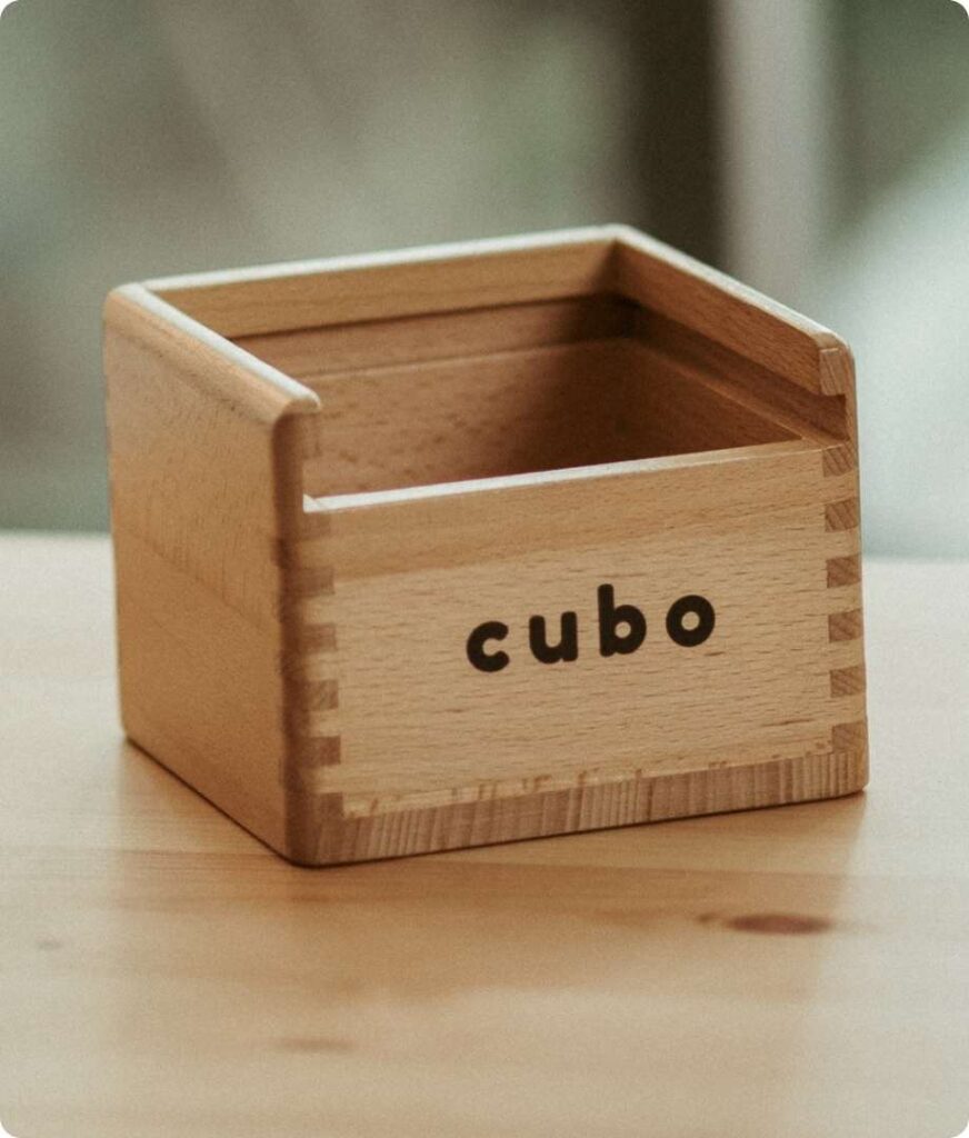 Cubo Toys Montessori Box Modular Box 0-5 Years Multiusable Toy Conscious Toy Sustainable Toy